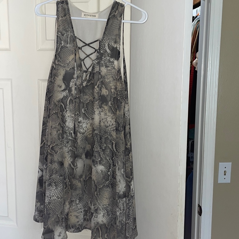 Snake print dress
